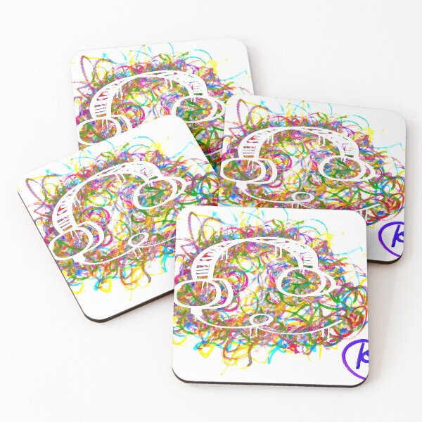 Item preview, Melting Headphones Art designed and sold by Kalli Taub Art.