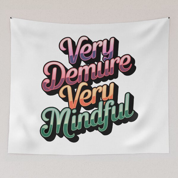 Item preview, very demure, very mindful classy trendy cute designed and sold by RedCircleArt.