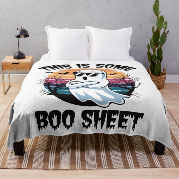 Item preview, Cool Ghost This Is Some Boo Sheet Halloween Pun Design designed and sold by Inspire-DuDe.