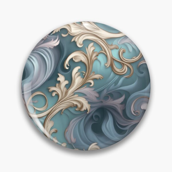 Item preview, Etheral Rococo Swirl Florals designed and sold by BirdsnStuff.