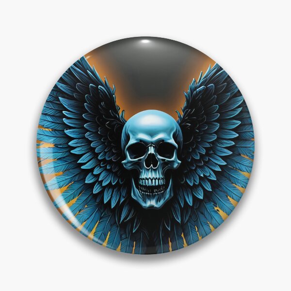 Item preview, Winged Skull, smiling designed and sold by DeeperDowntrh.