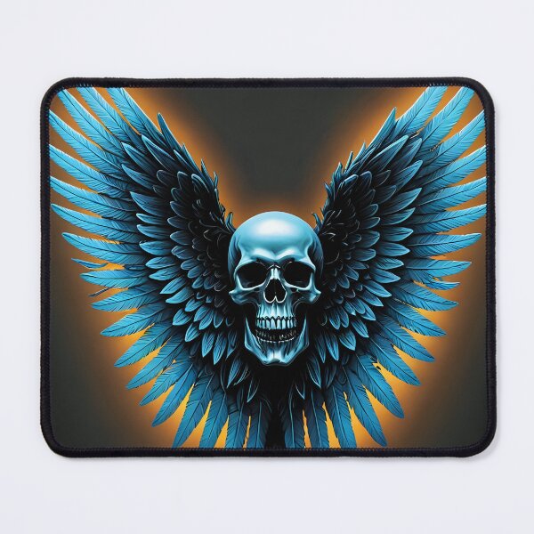 Item preview, Winged Skull, smiling designed and sold by DeeperDowntrh.