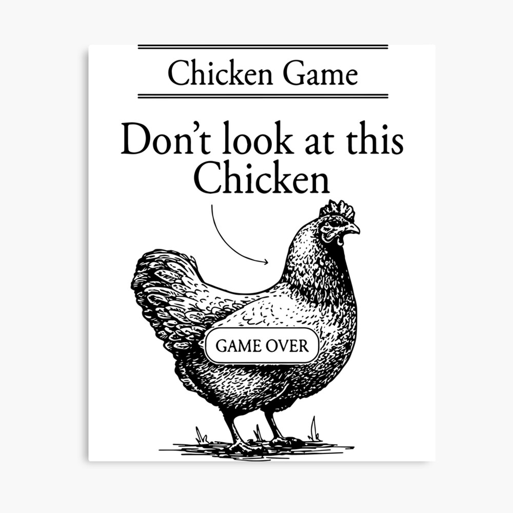 chicken game dont look at this chicken t-shirts