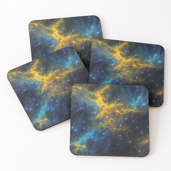 Item preview, Blue and Yellow Cosmic Radiance designed and sold by BirdsnStuff.