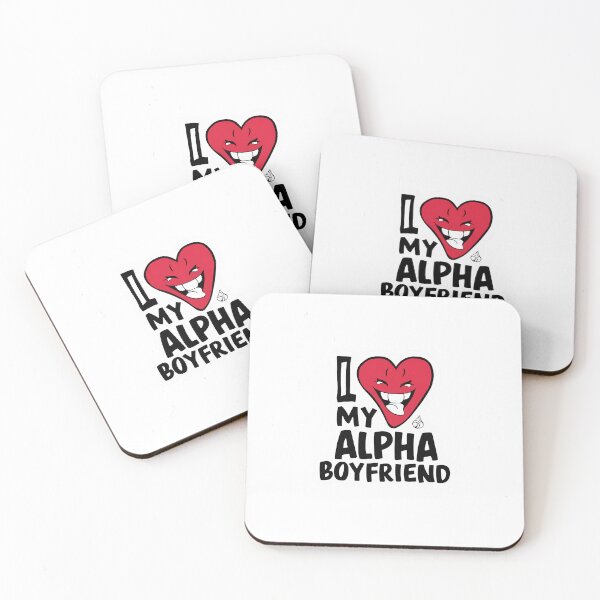 Item preview, I love my alpha boyfriend, I love my hot boyfriend designed and sold by RedCircleArt.