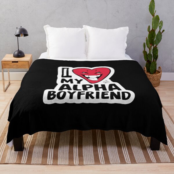Item preview, I love my alpha boyfriend, I love my hot boyfriend designed and sold by RedCircleArt.