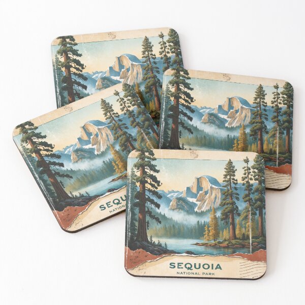 Item preview, Sequoia National Park Postcard Vintage Retro Travel designed and sold by TravelPostcardGems.