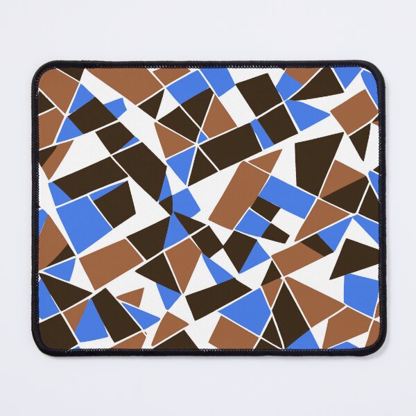 Item preview, Geodesic Geometric Abstract Art 7 Blue Brown designed and sold by taiche.
