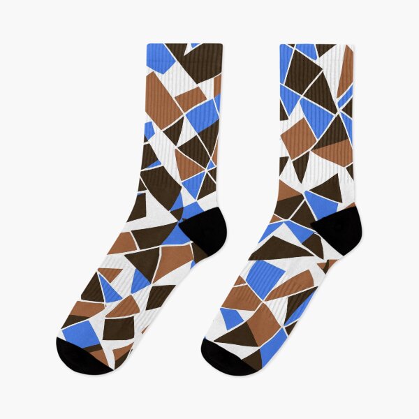 Item preview, Geodesic Geometric Abstract Art 7 Blue Brown designed and sold by taiche.