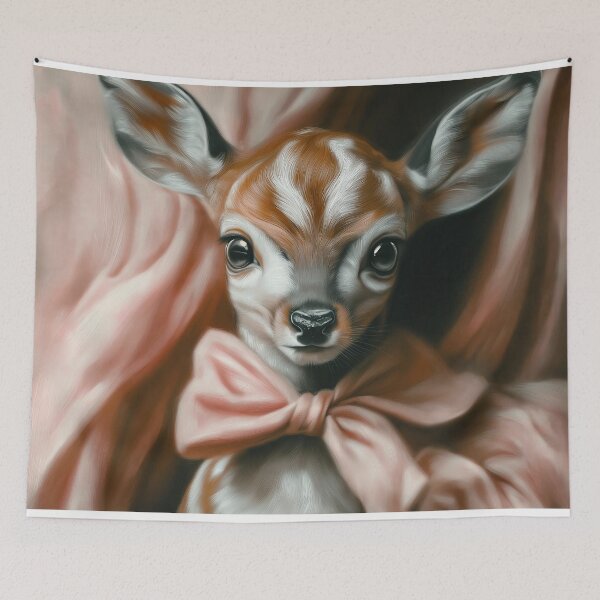 Item preview, deer in a bow designed and sold by PricklyPeanut.