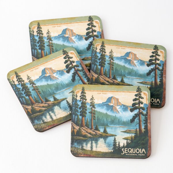 Item preview, Sequoia National Park Postcard Vintage Retro Travel designed and sold by TravelPostcardGems.