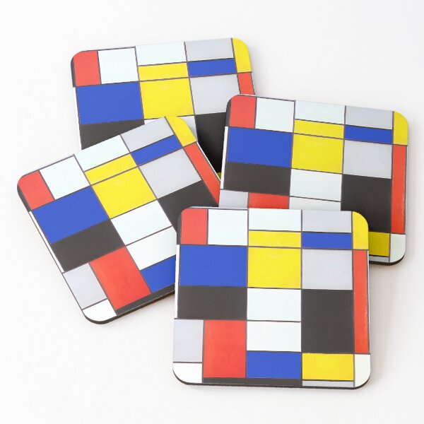 Item preview, Mondrian Painting Composition A Poster designed and sold by Teetans.