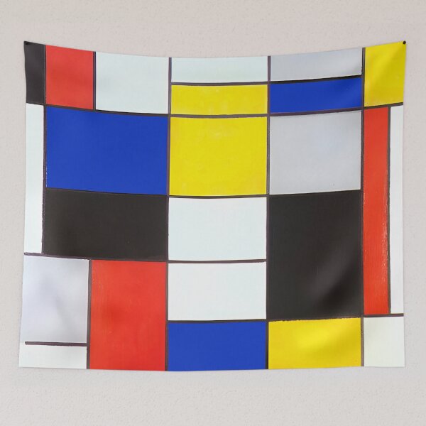 Item preview, Mondrian Painting Composition A Poster designed and sold by Teetans.
