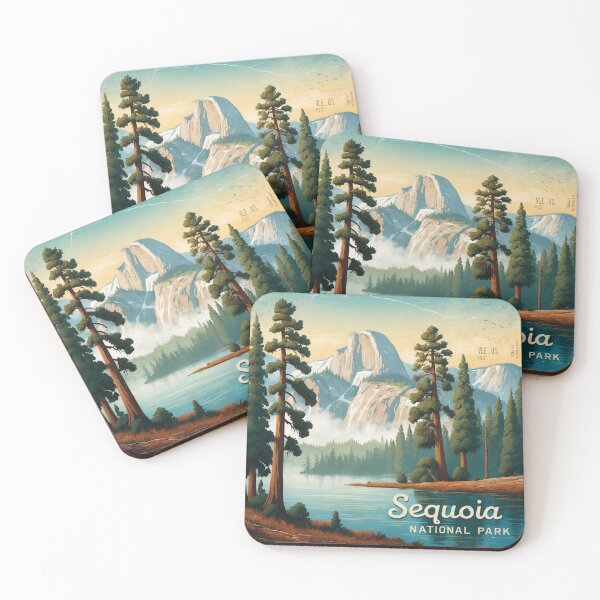 Item preview, Copy of Sequoia National Park Postcard Vintage Retro Travel designed and sold by TravelPostcardGems.