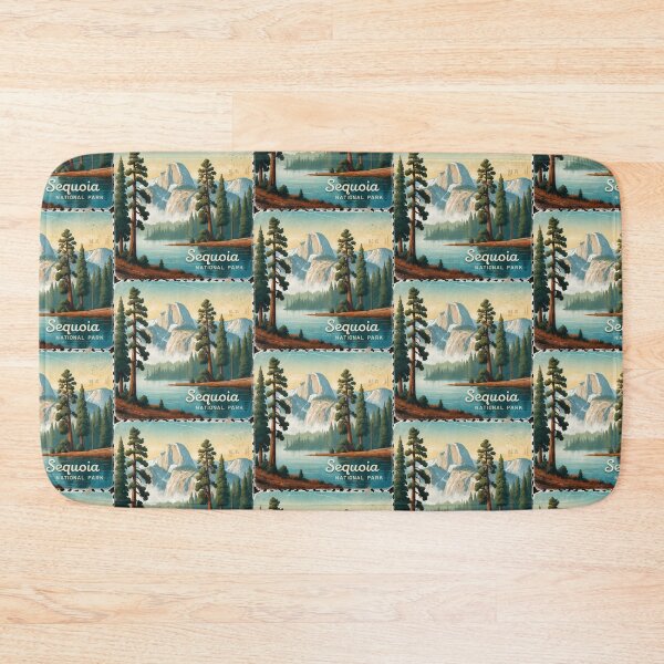 Item preview, Copy of Sequoia National Park Postcard Vintage Retro Travel designed and sold by TravelPostcardGems.