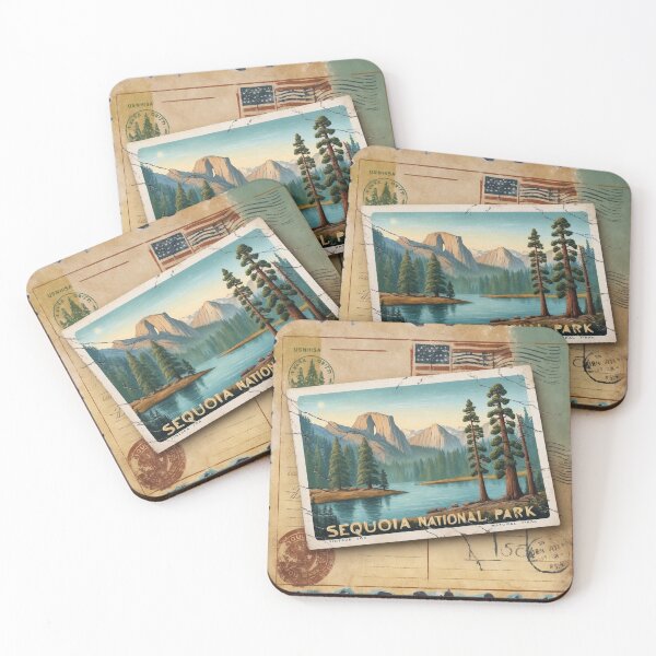 Item preview, Sequoia National Park Postcard Vintage Retro Travel designed and sold by TravelPostcardGems.