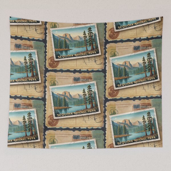 Item preview, Sequoia National Park Postcard Vintage Retro Travel designed and sold by TravelPostcardGems.