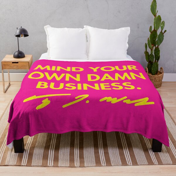 Item preview, Mind your own damn business - Tim Walz (yellow signature) 2.0 designed and sold by Thelittlelord.