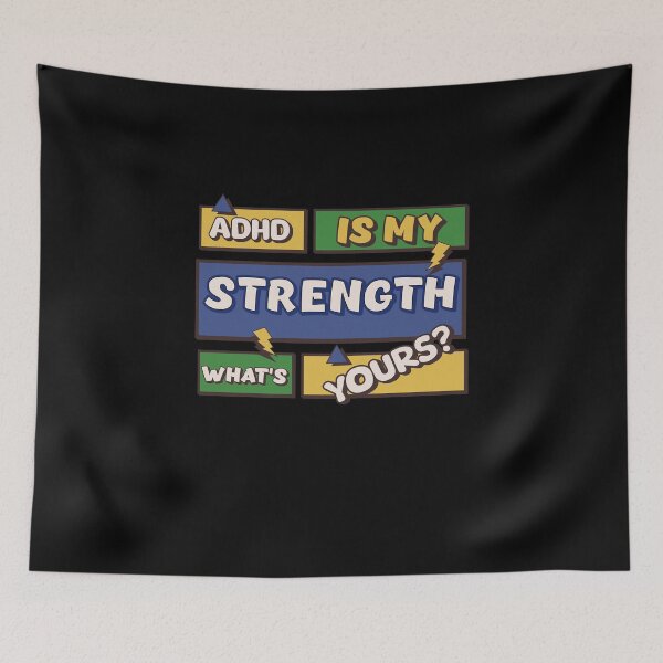Item preview, ADHD Is My Strength, What's Yours? designed and sold by 2Cheesy4U.