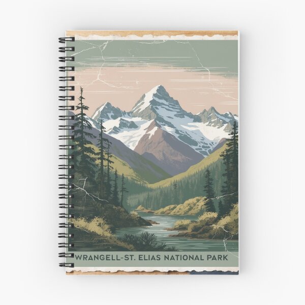 Item preview, Wrangell St Elias Alaska National Park Postcard Vintage Retro Travel designed and sold by TravelPostcardGems.