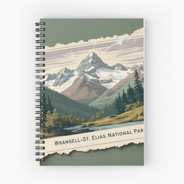 Item preview, Wrangell St Elias Alaska National Park Postcard Vintage Retro Travel designed and sold by TravelPostcardGems.