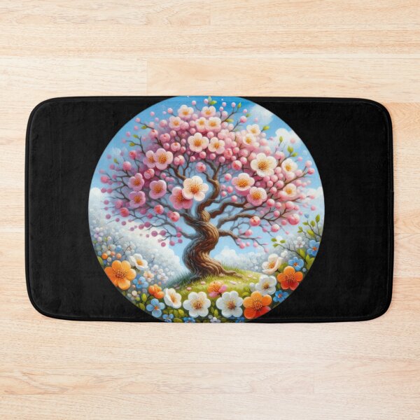 Item preview, blossoming tree retro floral flowers designed and sold by Expressions-Sel.