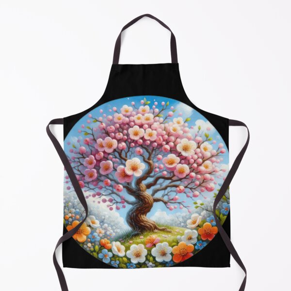Item preview, blossoming tree retro floral flowers designed and sold by Expressions-Sel.