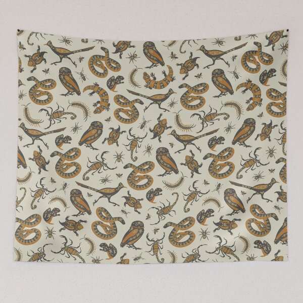 Item preview, Scorpions, Rattlesnakes, Roadrunners - Southwest Desert Animals in Yellow designed and sold by somecallmebeth.