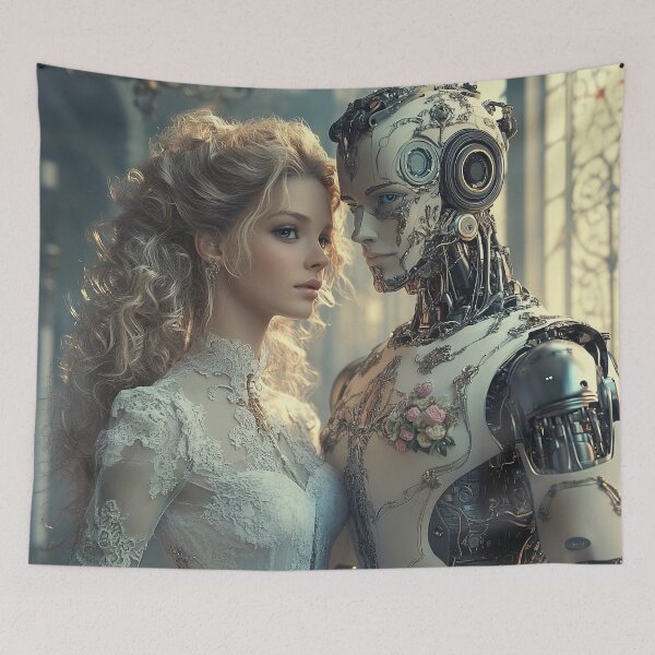 Item preview, Rococo & AI: A Dance Across Time (Blonde I) designed and sold by DeenaZoeyFusion.