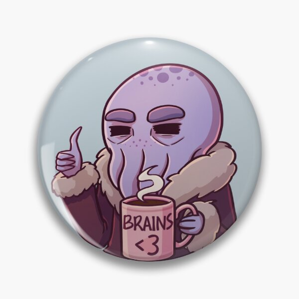 Item preview, Coffee Drinking Mindflayer Illithid Dungeons and Dragons Sticker designed and sold by KatieCrooked.