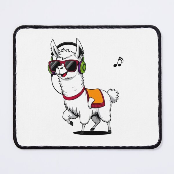 Item preview, Llama with Headphones designed and sold by BikeRelaxStudio.