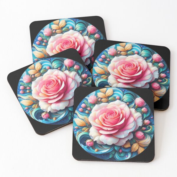 Item preview, pink rose retro floral flowers designed and sold by Expressions-Sel.