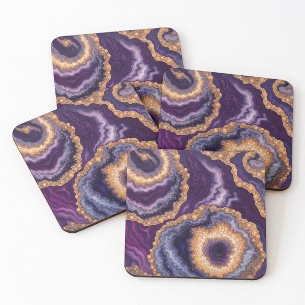 Item preview, Purple Cosmic Geode Swirl designed and sold by BirdsnStuff.
