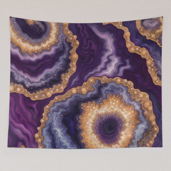 Item preview, Purple Cosmic Geode Swirl designed and sold by BirdsnStuff.