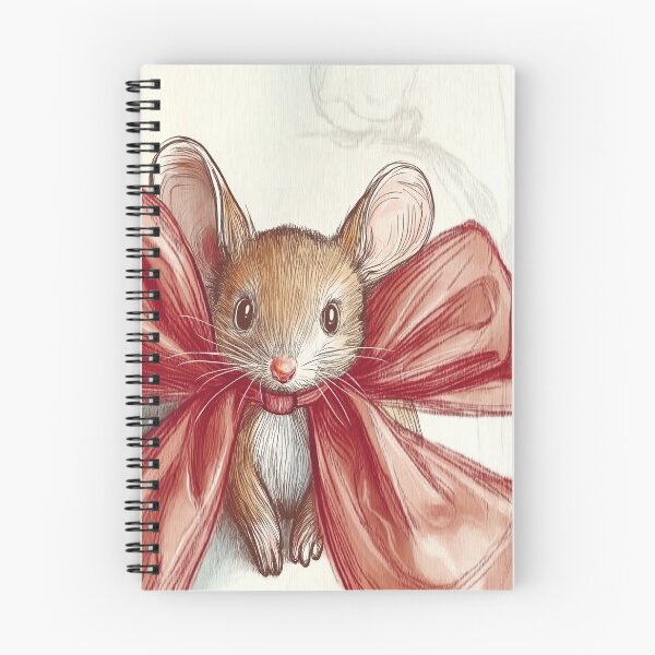 Item preview, mouse in bow designed and sold by PricklyPeanut.