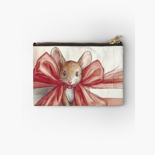Item preview, mouse in bow designed and sold by PricklyPeanut.