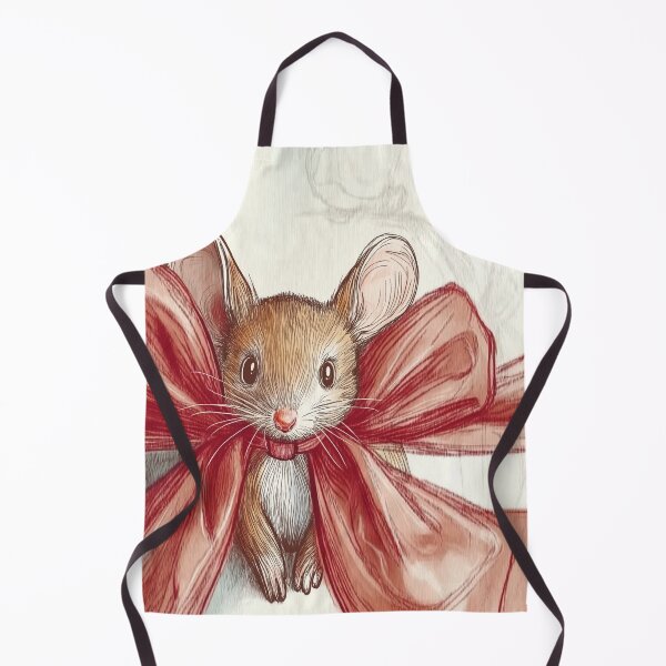 Item preview, mouse in bow designed and sold by PricklyPeanut.