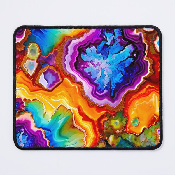 Item preview, Rainbow Geode Fantasy Pattern designed and sold by BirdsnStuff.
