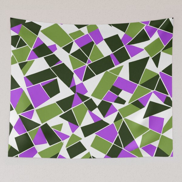 Item preview, Geodesic Geometric Abstract Art 9 Lilac Green designed and sold by taiche.