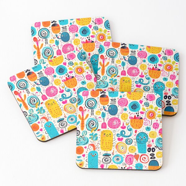 Item preview, Whimsical Doodle Pattern designed and sold by BirdsnStuff.
