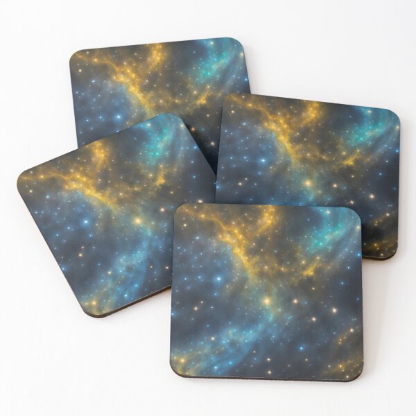 Item preview, Blue and Yellow Cosmic Radiance designed and sold by BirdsnStuff.