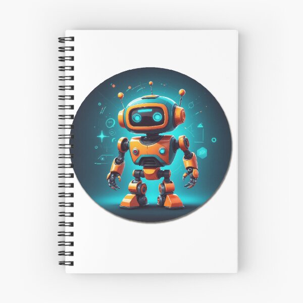 Item preview, a vibrant and friendly robot designed with a child-friendly aesthetic. designed and sold by ERA369.