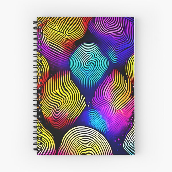 Item preview, Vibrant Fingerprint Abstract Art designed and sold by Health And Fitness Posts e-Store.