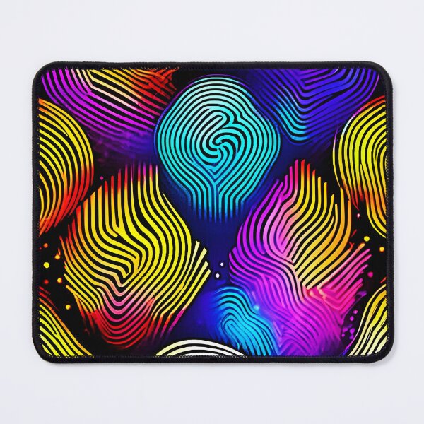 Item preview, Vibrant Fingerprint Abstract Art designed and sold by Health And Fitness Posts e-Store.
