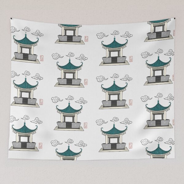 Item preview, Pagoda - Chinese Pagoda - Hong Kong designed and sold by katwuArt.