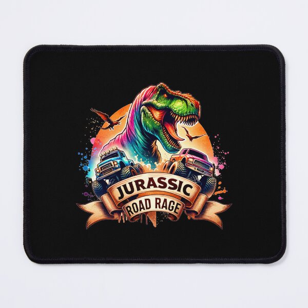 Item preview, Dino Frenzy – T-Rex Chasing Monster Trucks Graphic for Clothing & Gear designed and sold by artedigital99.