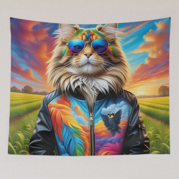 Item preview, Oscar the adventurous cat your pet friend designed and sold by roman747.
