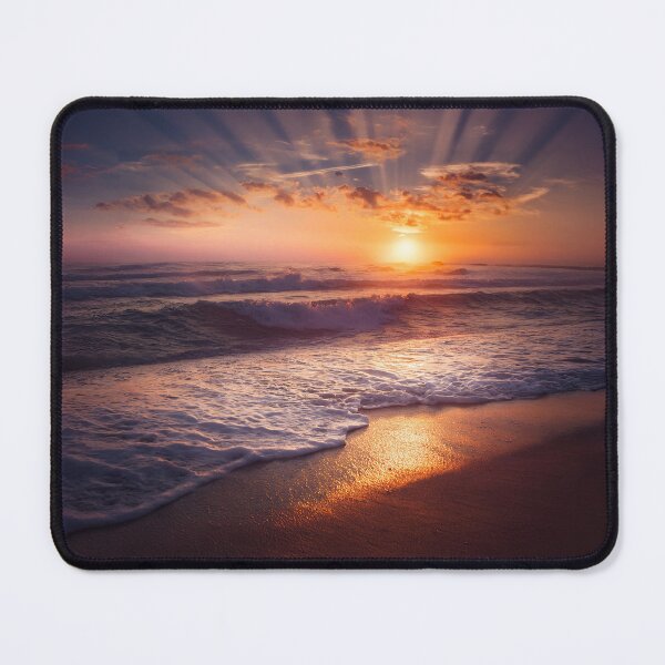 Item preview, Glowing Sunset on Beach designed and sold by Blue Horse Photo Magic.