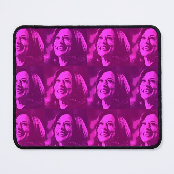 Item preview, Kamala Harris Smiling at DNC - Joyful Warrior in Pinks designed and sold by Thelittlelord.