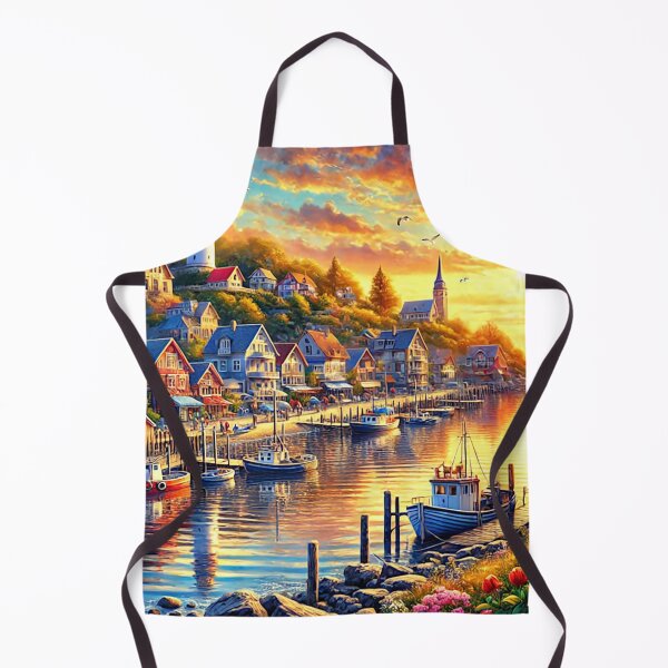 Item preview, Idyllic Sunset: Enchanting Coastal Landscape – Wearable Art designed and sold by McZerrill.